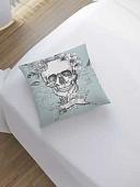 Чехол на подушку JoyArty Цветущий череп sl_17697