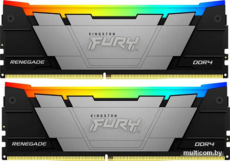 Оперативная память Kingston FURY Renegade RGB 2x32ГБ DDR4 3200 МГц KF432C16RB2AK2/64