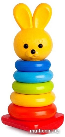 Пирамидка Росигрушка Пирамида-качалка Зайчик 9233