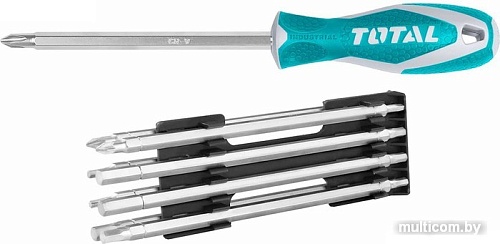 Набор отвертка с битами Total THT250236 (10 предметов)