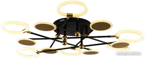 Припотолочная люстра Escada 10247/12LED (черный/золото)