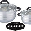 Набор кастрюль Agness 937-222