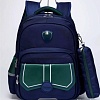 Школьный рюкзак Sun Eight SE-22005 (темно-синий/зеленый)