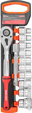 Набор трещотка с головками BaumAuto BM-012-5MSA (12 предметов)