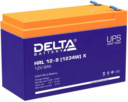 Аккумулятор для ИБП Delta HRL 12-9 (1234W) X (12В/9 А&middot;ч)