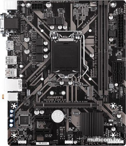 Материнская плата Gigabyte H310M S2H 2.0 (rev. 1.0)