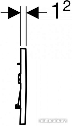 Панель смыва Geberit Sigma 30 New 115.883.JT.1 (белый матовый/хром глянцевый)