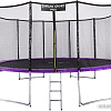 Батут Atlas Sport 490 см - 16ft Pro (с лестницей, внешняя сетка, сливовый)