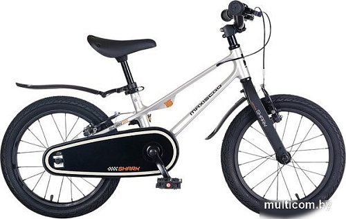 Детский велосипед Maxiscoo Shark Sport 16 2025 MSC-SH1642 (серый жемчуг)