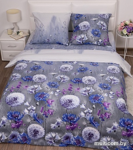 Постельное белье Миланика Раздолье 2сп (поплин)
