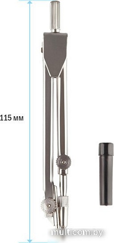 Циркуль ArtSpace металлический 115 мм, чехол с линейкой CMP_6723