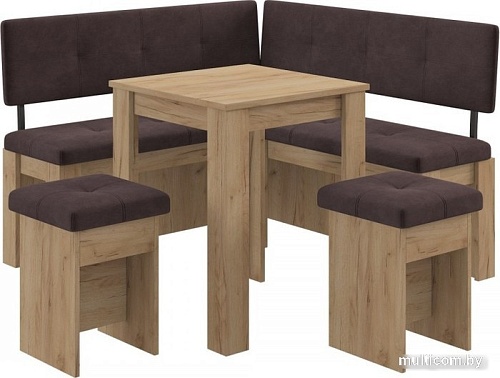 Кухонный стол Genesis Мебель 60x60x76 (дуб золотой)