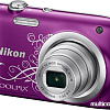 Фотоаппарат Nikon Coolpix A100 (фиолетовый с графикой)