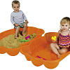 Песочница Paradiso Toys с крышкой краб T00753 (оранжевый)