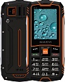 Телефон Maxvi R10 (черный/оранжевый)