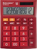 Бухгалтерский калькулятор BRAUBERG Ultra 12-WR 250494 (бордовый)