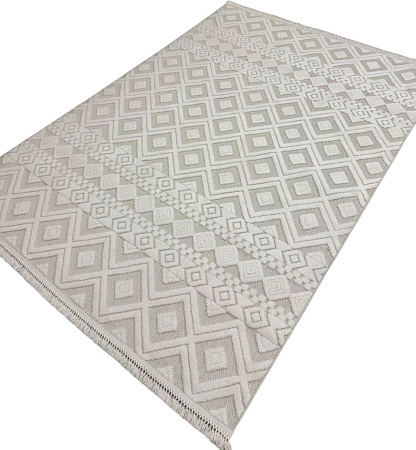 Ковер для жилой комнаты Radjab Carpet Поло Прямоугольник EN 268 12534RK (2x2.9, Cream)