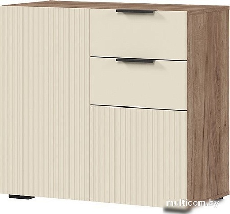 Тумба Стендмебель Соната КМ 02 800 (моно керамика/дуб крафт табачный)