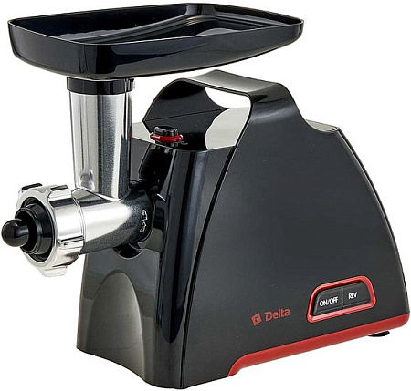 Мясорубка Delta DL-6104M (черный/красный)