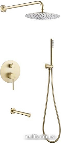 Душевая система Abber Emotion AF8817G (золото матовое)