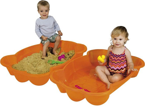 Песочница Paradiso Toys с крышкой краб T00753 (оранжевый)