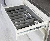 Лоток для столовых приборов Starax S-2283-G (серый)