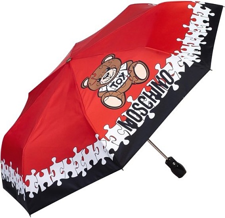 Зонт Moschino 8046-OCA Puzzle Bear Red
