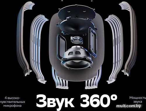 Умная колонка SberDevices SberBoom (лунный серый)