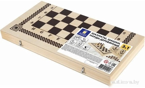 Шахматы/шашки/нарды Золотая сказка 665364