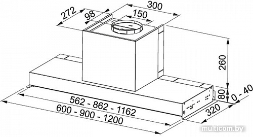 Кухонная вытяжка Franke Style Lux LED FSTP NG 605 X 110.0473.545