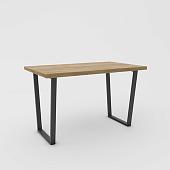 Кухонный стол Hype Mebel Трапеция 125x75 (черный/дуб галифакс олово)