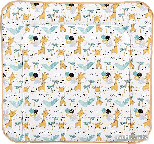 Пеленальный матрас Polini Kids Жирафик на комод 77x72 0002729
