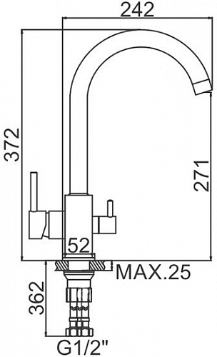 Смеситель Ledeme L4255-3