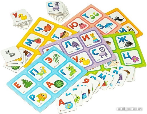 Развивающая игра Bondibon Лото Изучаем алфавит ВВ4868