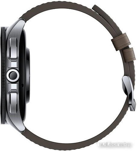 Умные часы Xiaomi Watch 2 Pro LTE (серебристый, с коричневым кожаным ремешком, международная версия)