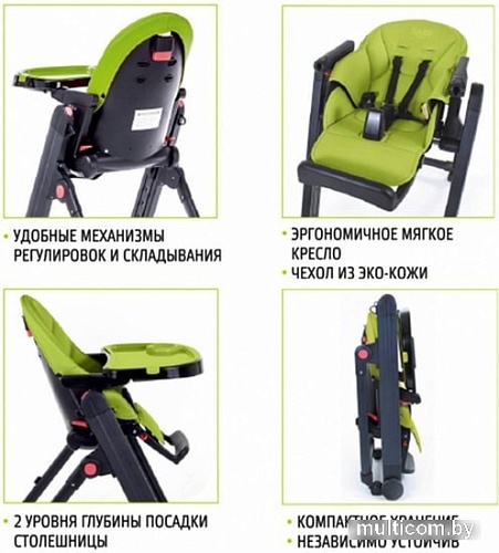 Стульчик для кормления Nuovita Futuro Senso Nero (желтый космос)