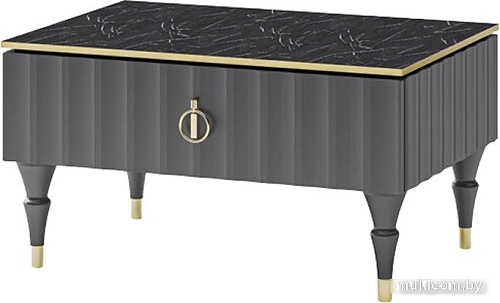 Журнальный столик Неман мебель МН-043-38 (черный/серый)