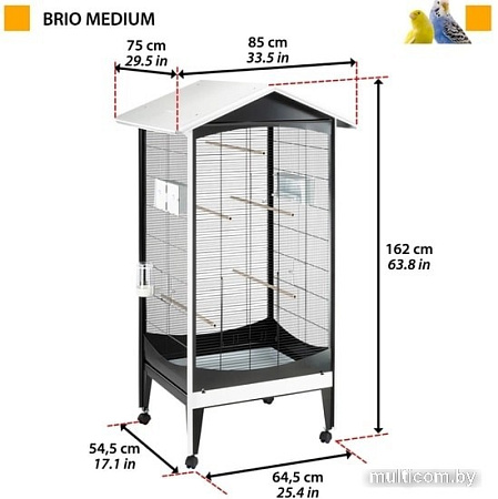 Клетка Ferplast Brio Medium 56110514