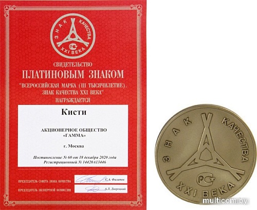 Набор кистей Гамма Синтетика 280618.09.06 (5 шт)