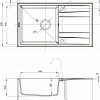 Кухонная мойка Deante Eridan ZQE G113 (графитовый металлик)