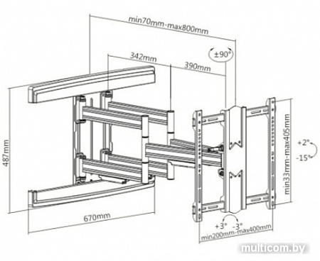 Кронштейн ITech PTRB40