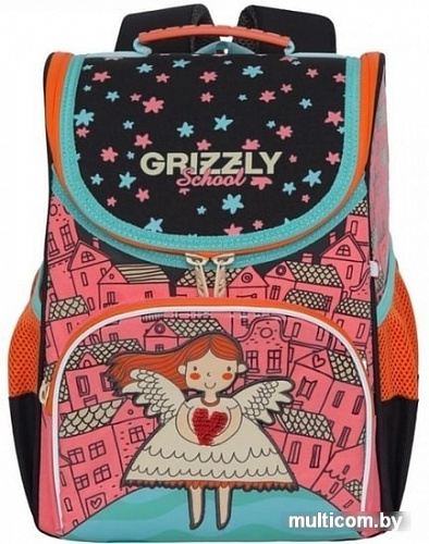 Рюкзак Grizzly RAm-084-4 (розовый/черный)