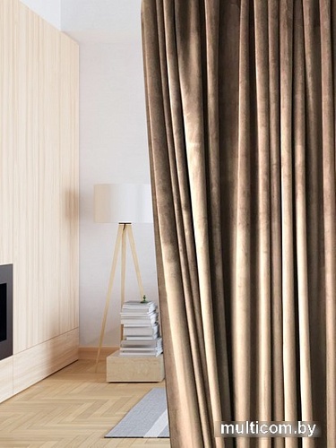 Комплект штор Блайнд 9102G-E11 (150x270, шоколад)