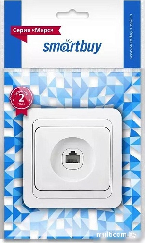 Розетка компьютерная SmartBuy SBE-02w-S1-RJ
