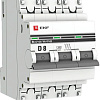 Выключатель автоматический EKF 3P 8А (D) 4.5kA ВА 47-63 mcb4763-3-08D-pro