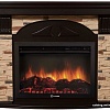 Портал Firelight Torre 25S (камень сланец натуральный/шпон темный дуб)