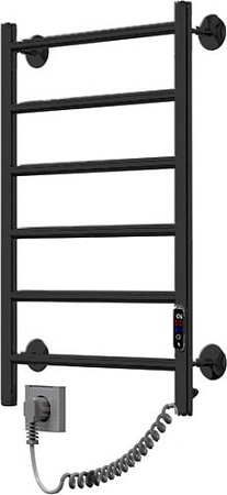 Полотенцесушитель ZorG Классика Гранд 50x80, 160 вт (К-ЖК панель, слева, черный)