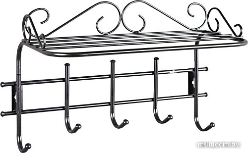 Набор крючков для одежды Sheffilton Грация 2/5 727017 (черный/черный)