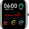 Умные часы Smarterra SmartLife Alcor (серебристый/голубой)