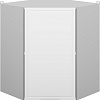 Arvento Корнелия Флок-плюс ВШУ угловой (белый софт)